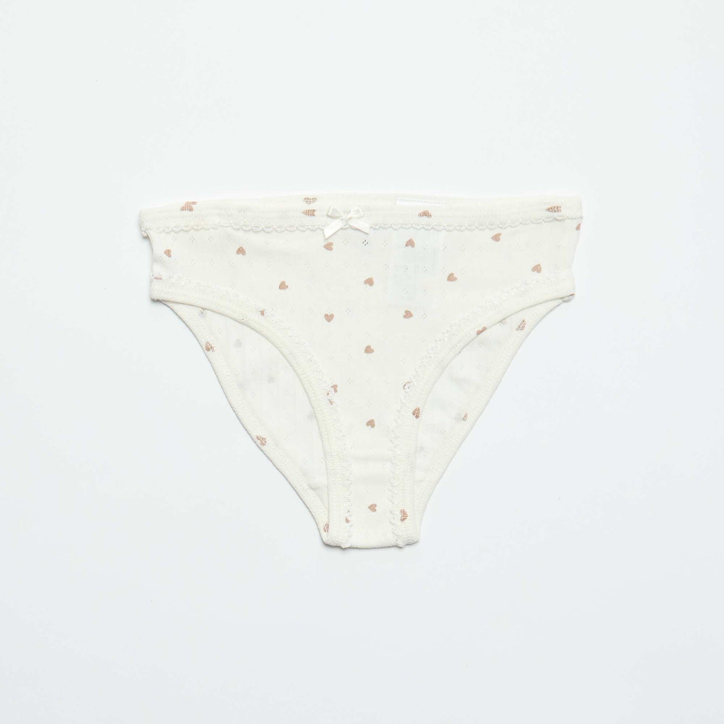 Lot de 3 culottes en maille pointelle BLANC