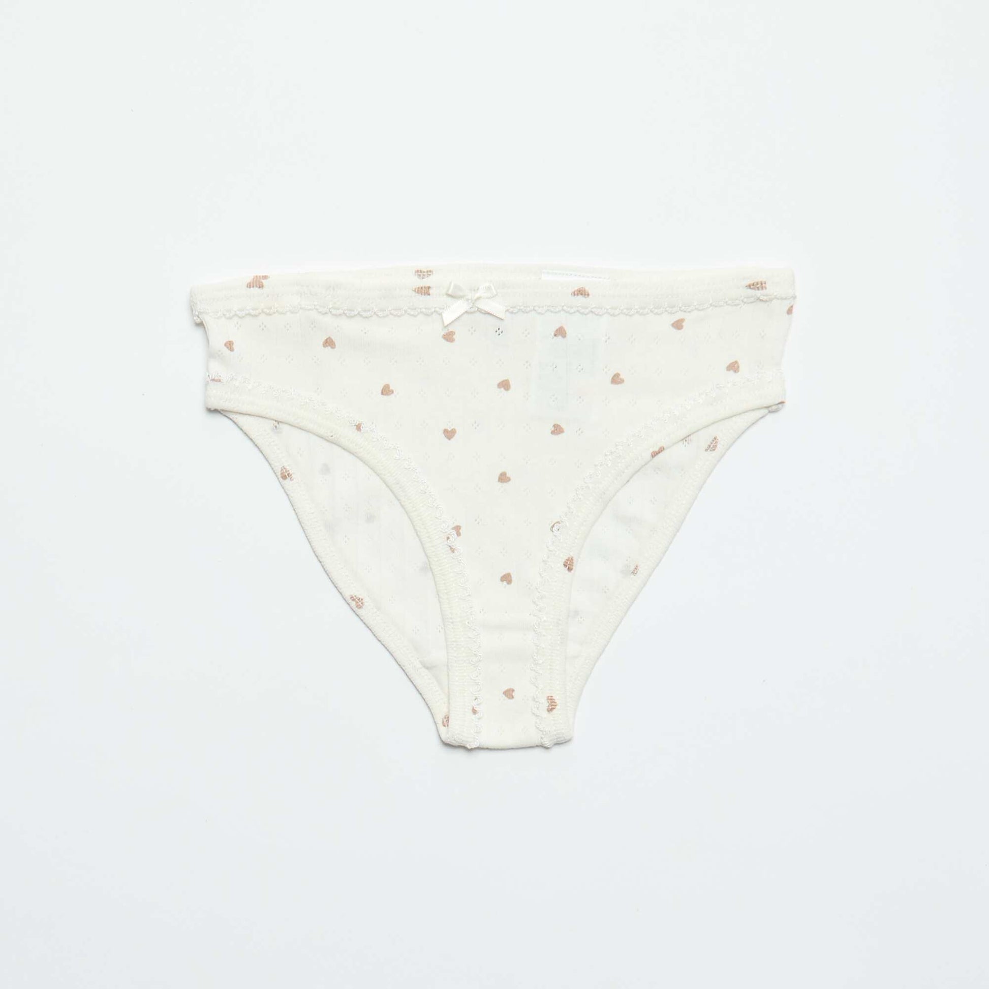 Lot de 3 culottes en maille pointelle BLANC
