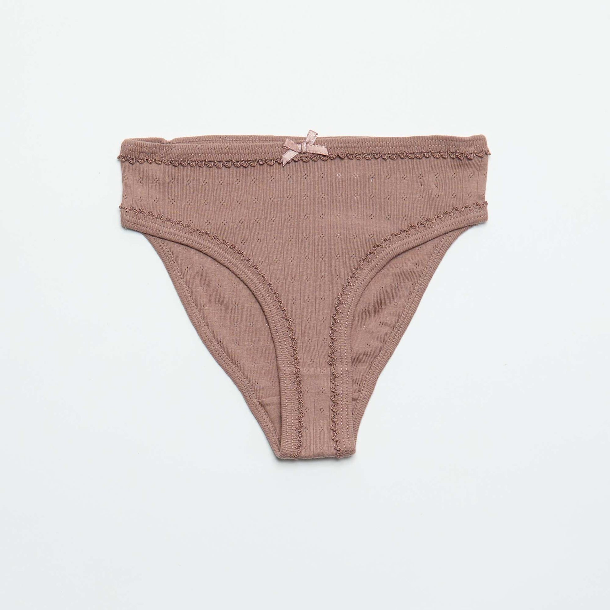 Lot de 3 culottes en maille pointelle BLANC
