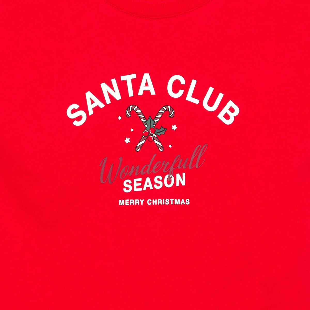 T-shirt 'Noël' à manches courtes ROUGE
