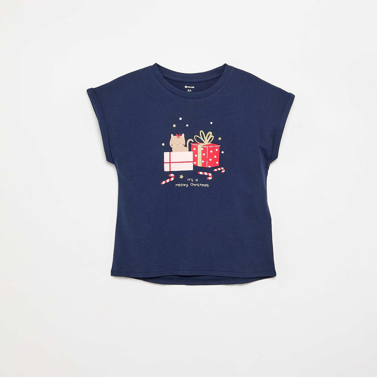 T-shirt 'Noël' à manches courtes BLEU
