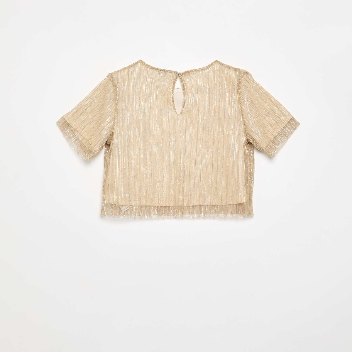 T-shirt à manches courtes doré BEIGE