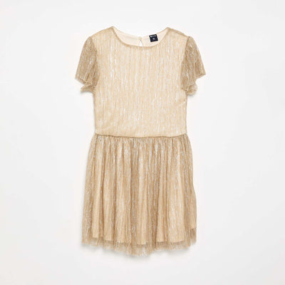 Robe de cérémonie dorée BEIGE