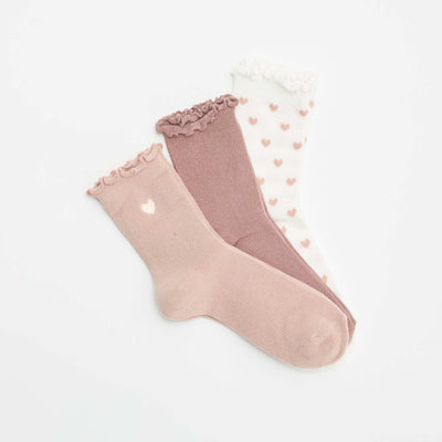 Lot de 3 mi-chaussettes BEIGE