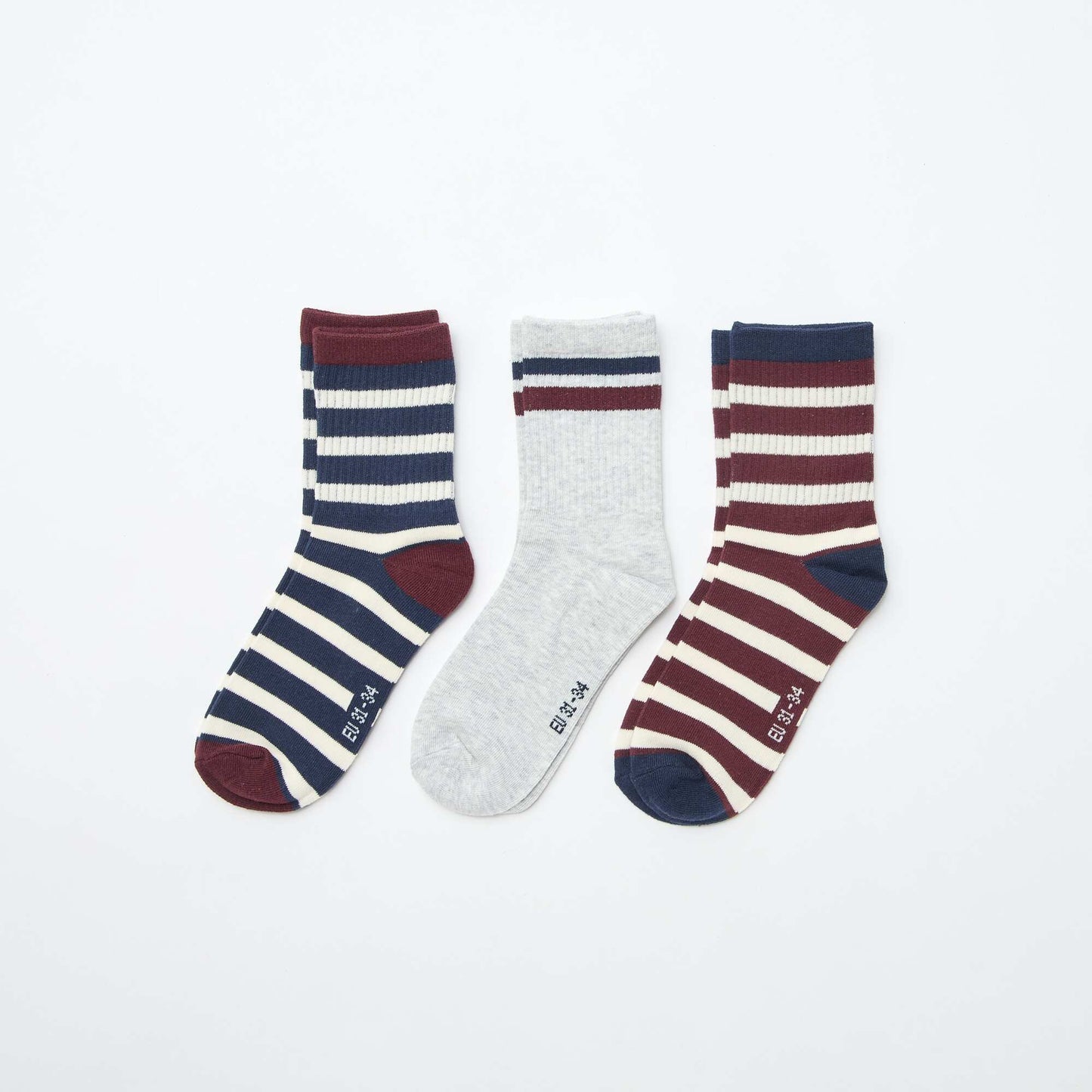 Lot de 3 chaussettes BLEU