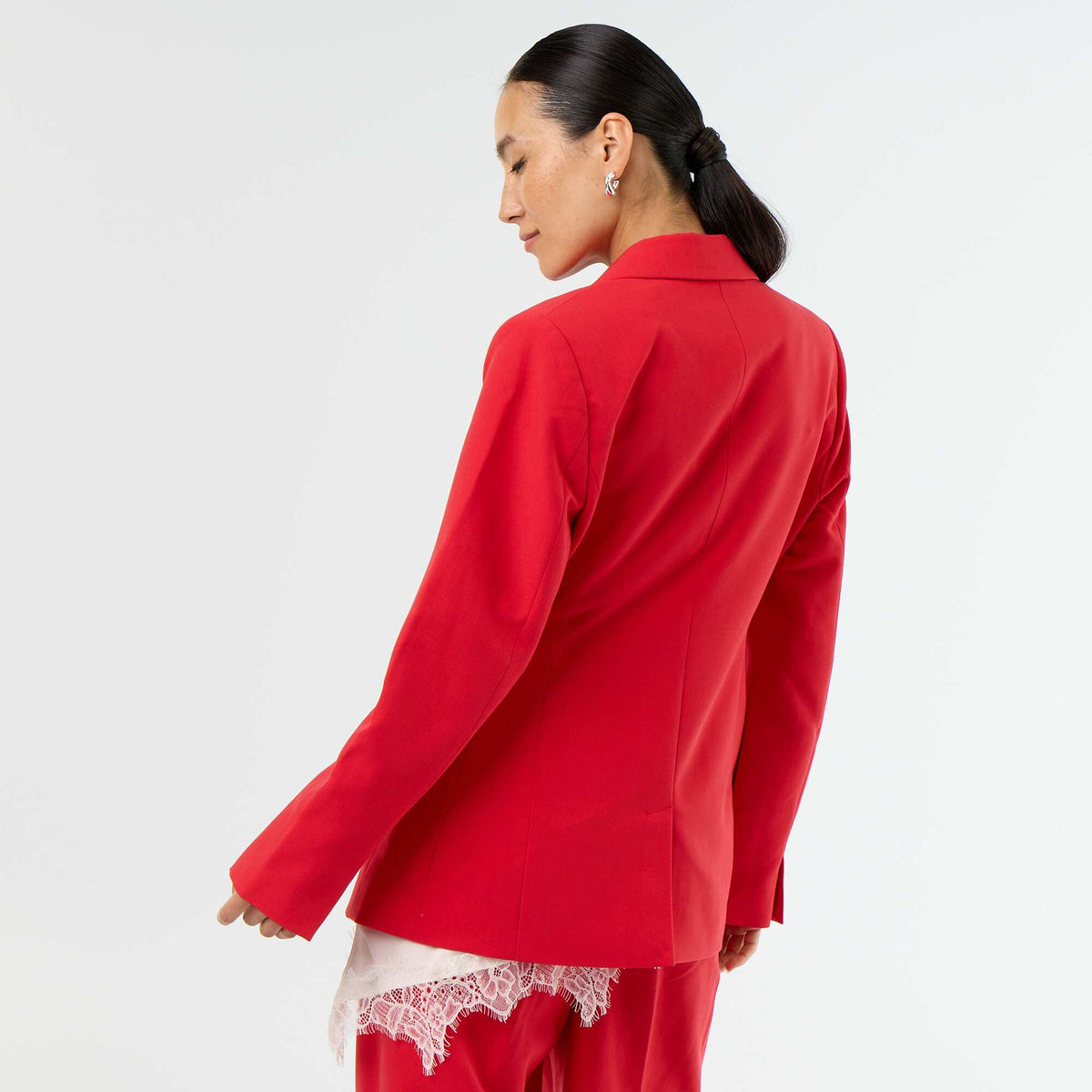 Veste de tailleur cintrée ROUGE