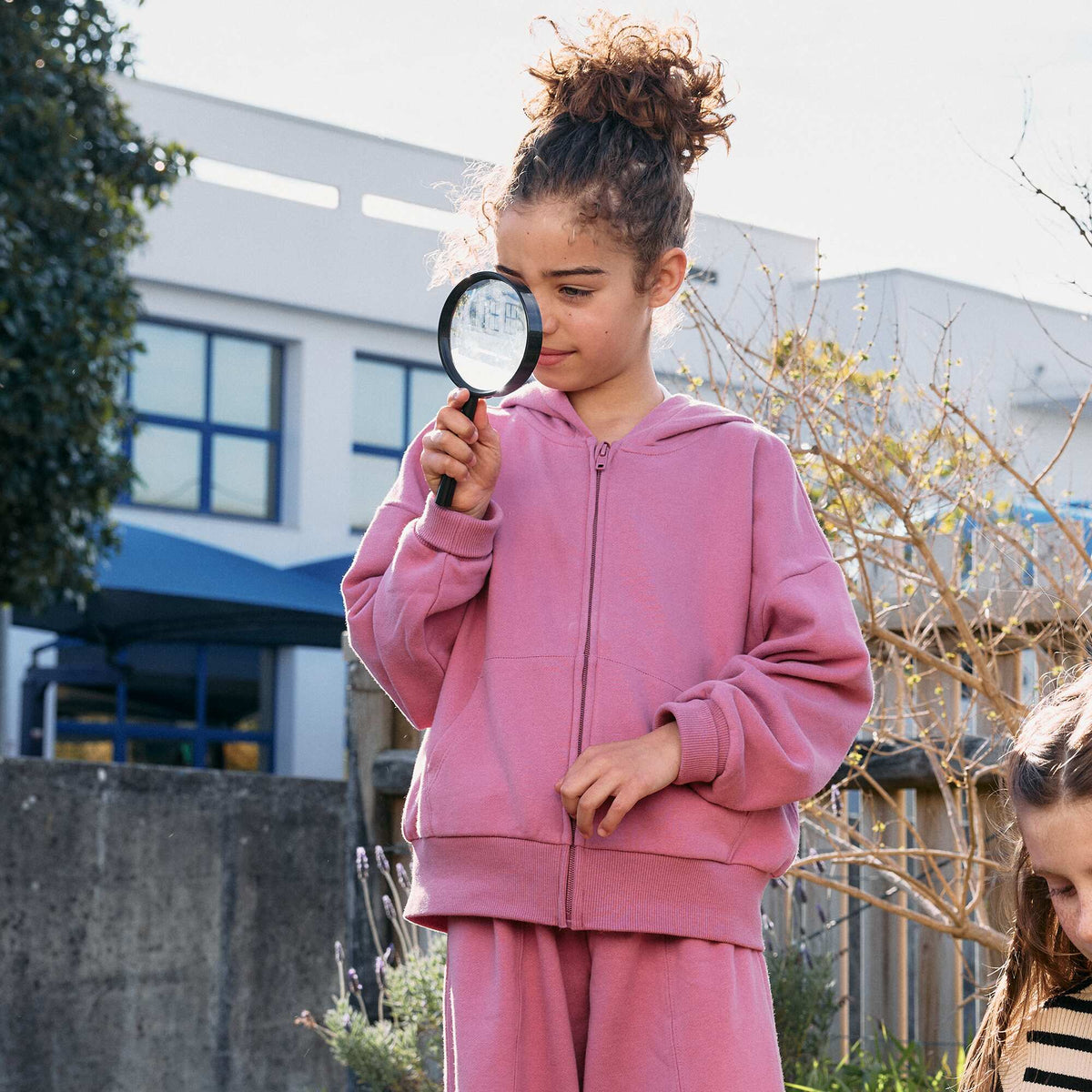 Sweat zippé à capuche ROSE