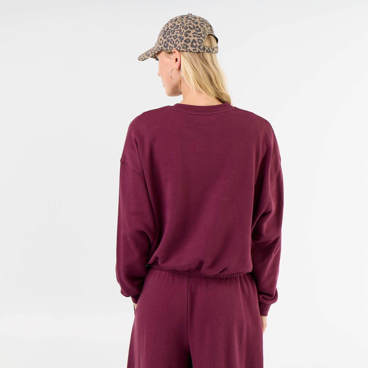 Sweat crop top VIOLET