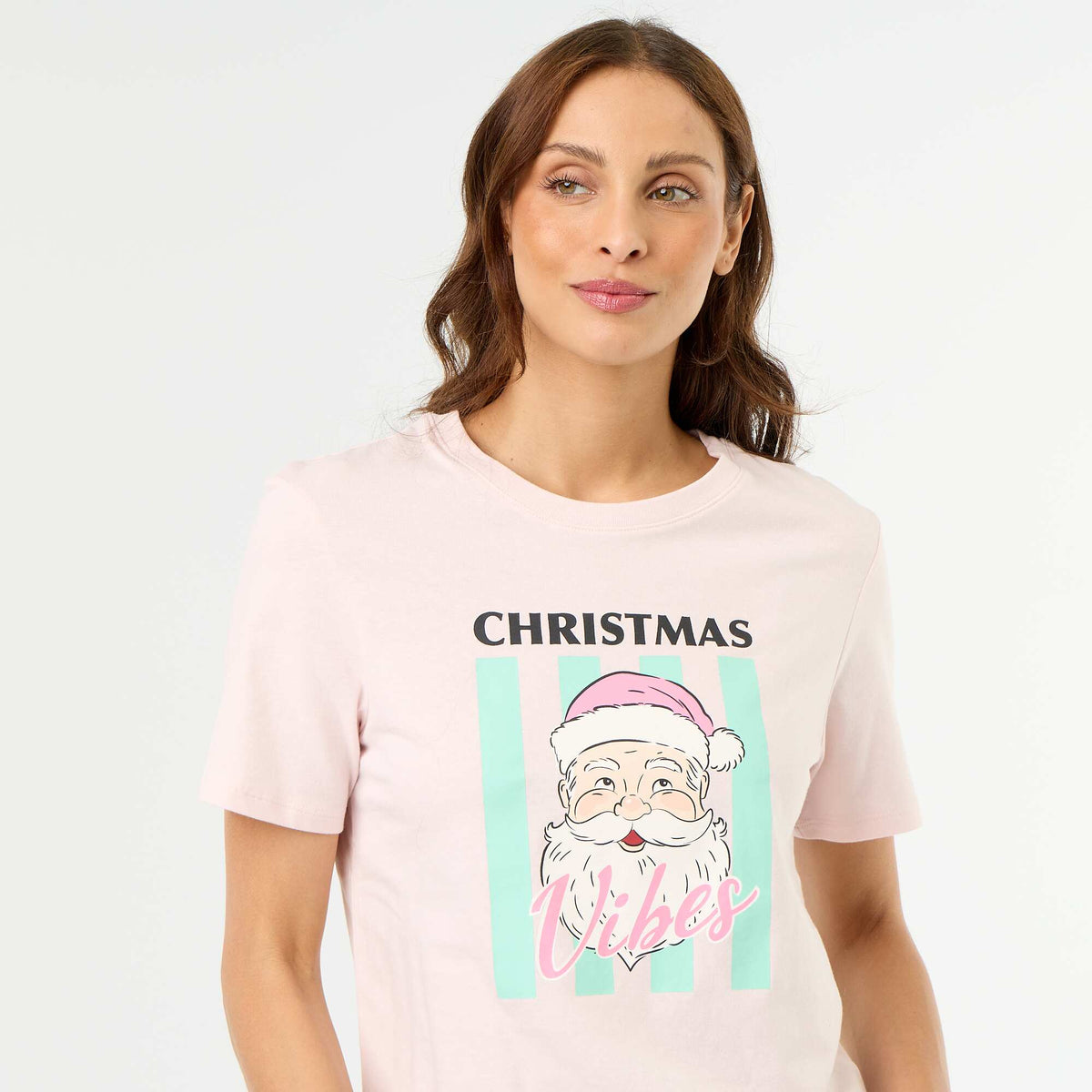 Tee-shirt avec imprimé Noël ROSE