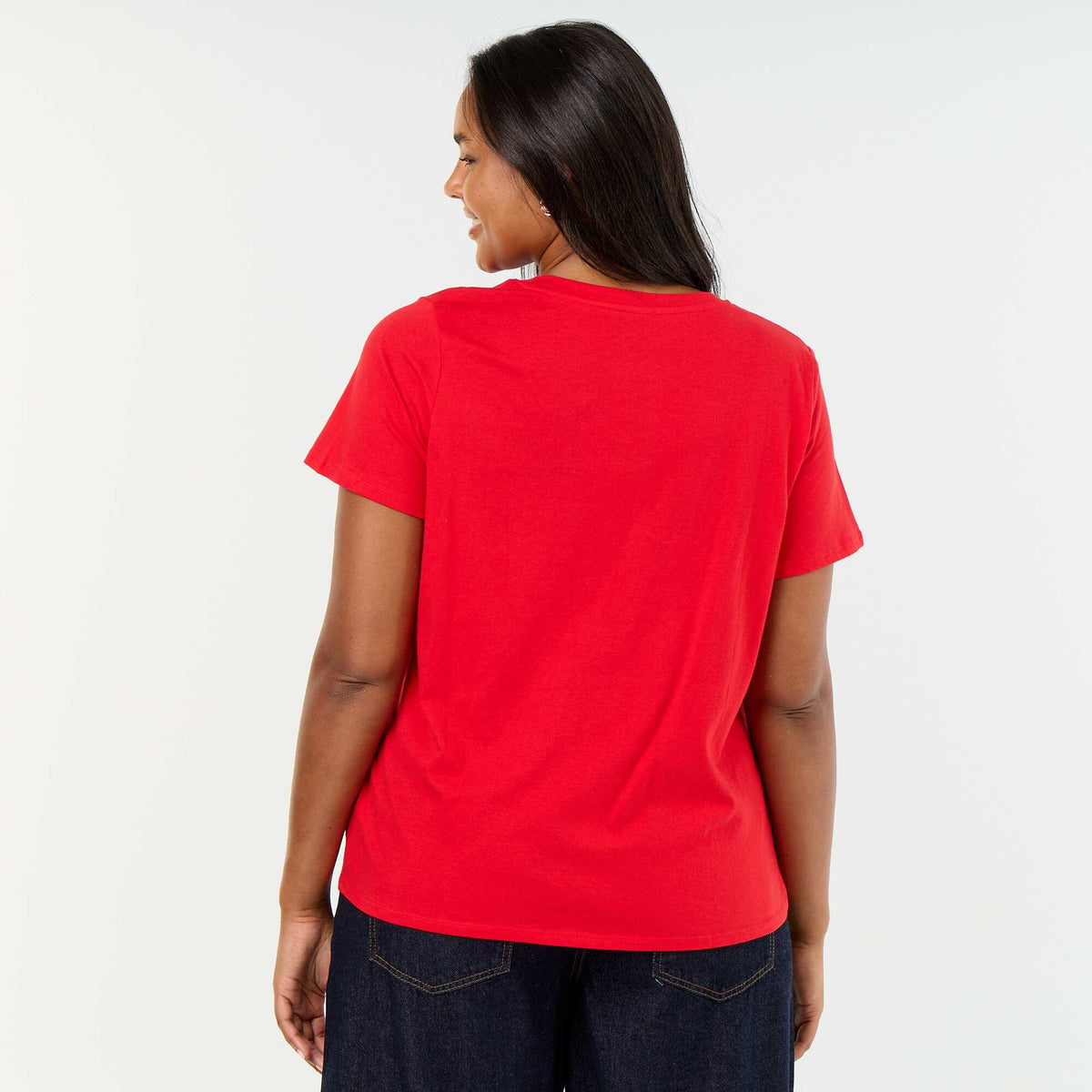 Tee-shirt imprimé 'Noël' ROUGE