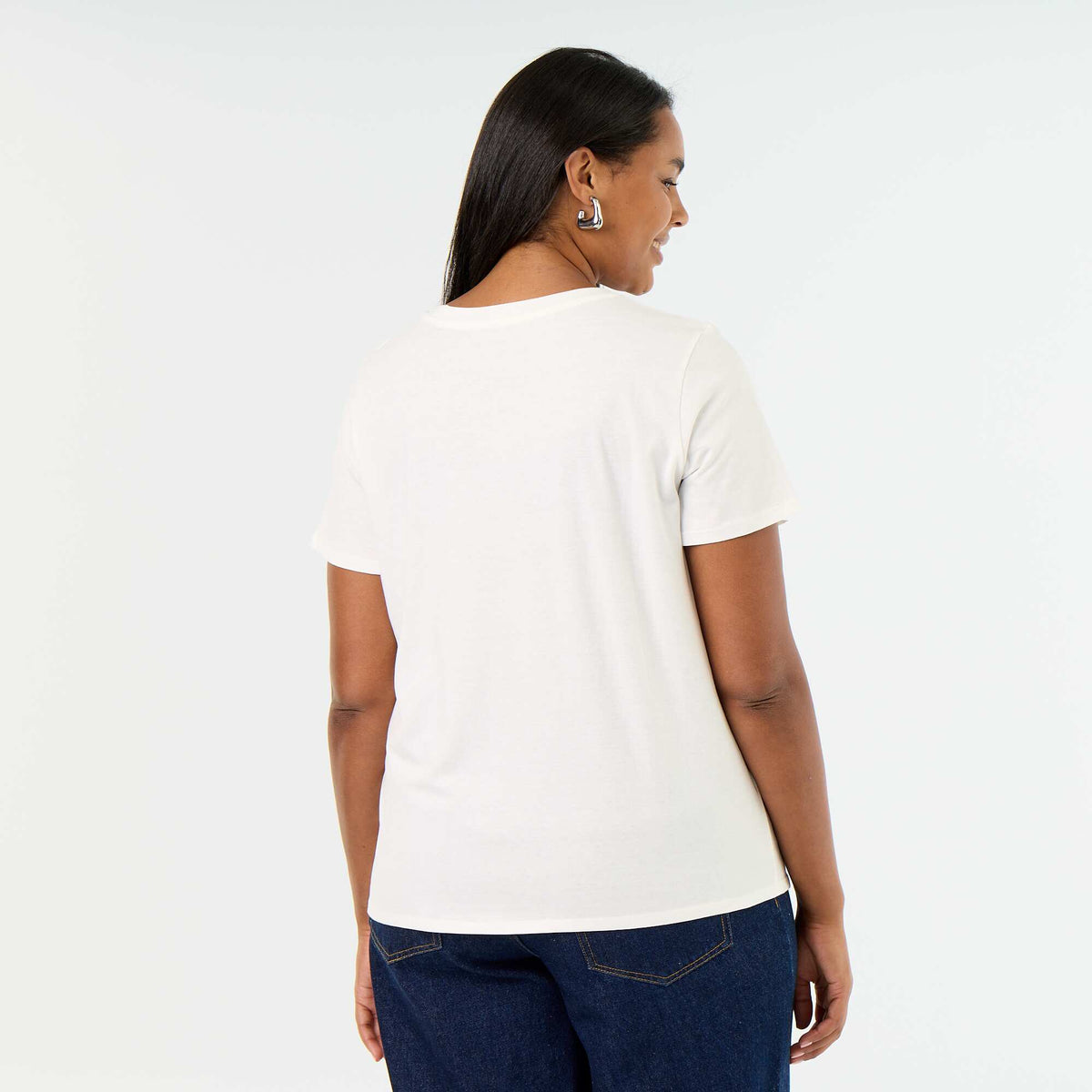 Tee-shirt imprimé 'Noël' BLANC