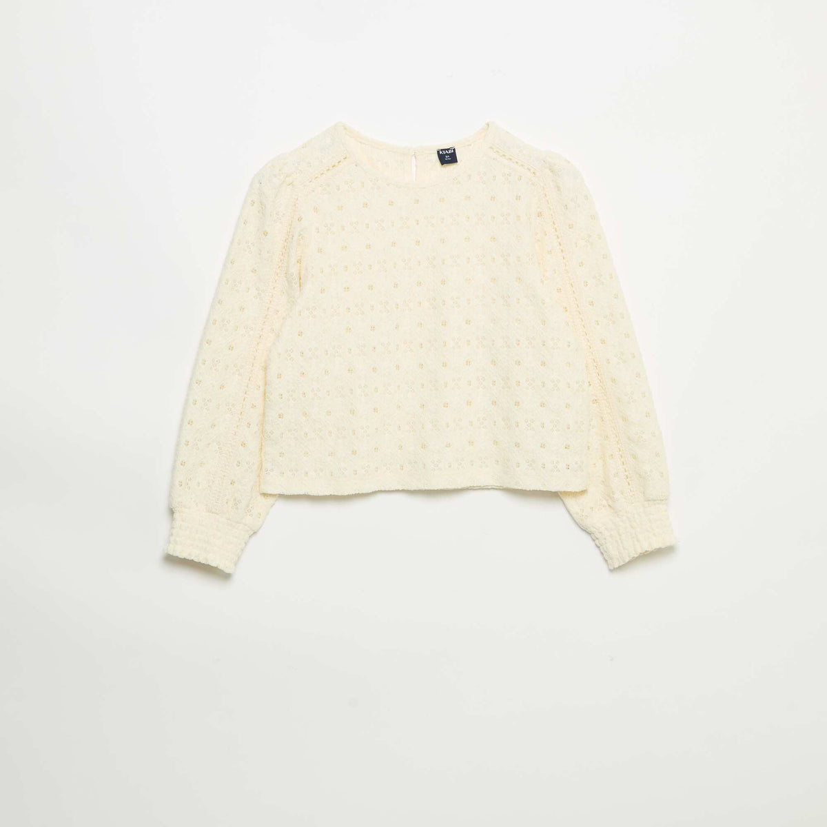 Pull en maille ajourée BEIGE