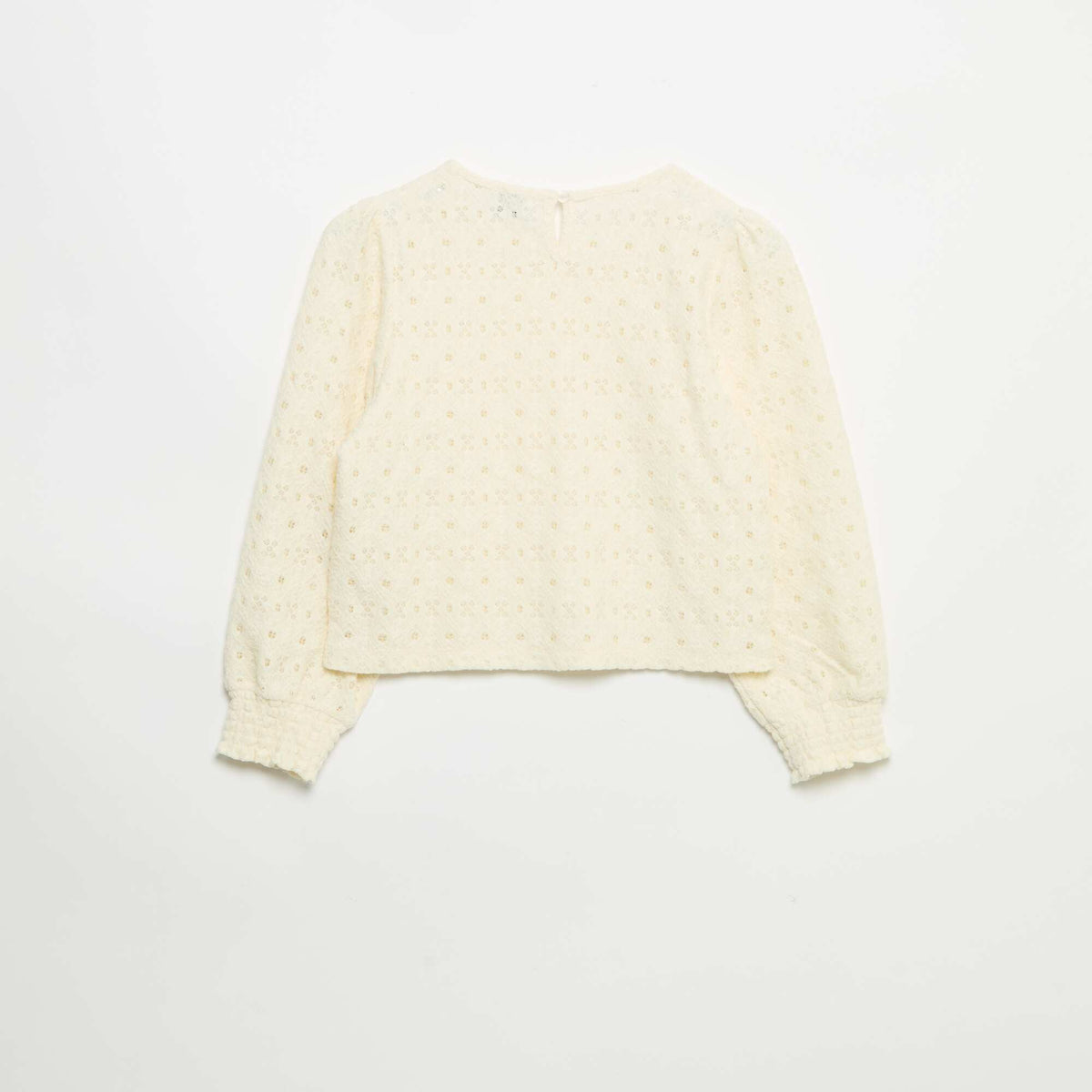 Pull en maille ajourée BEIGE