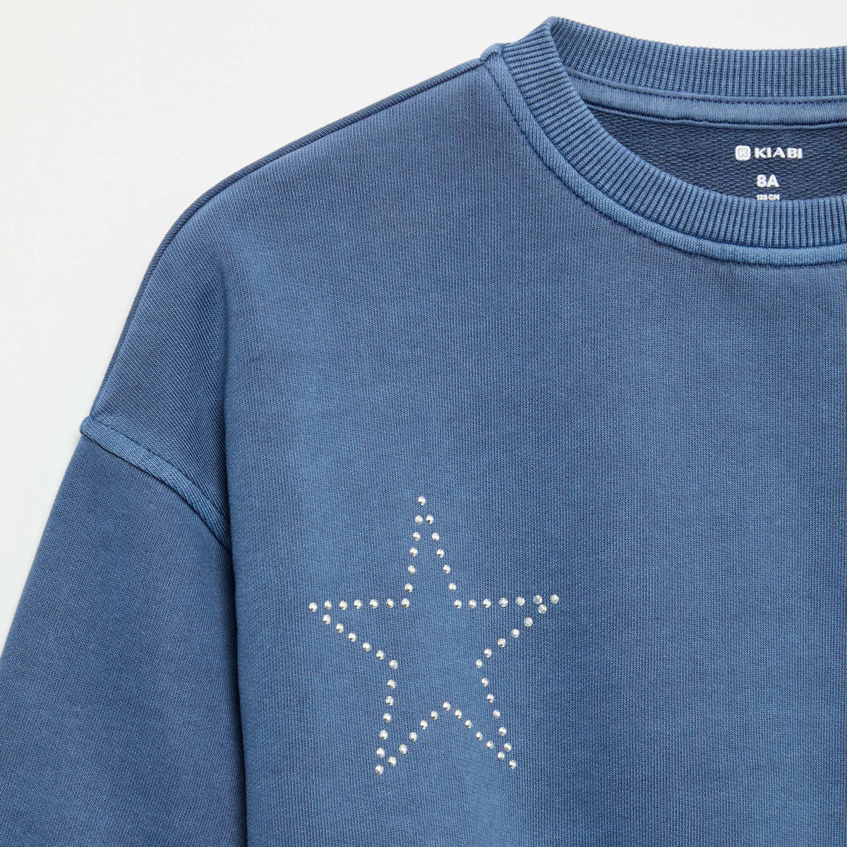 Sweat avec strass BLEU