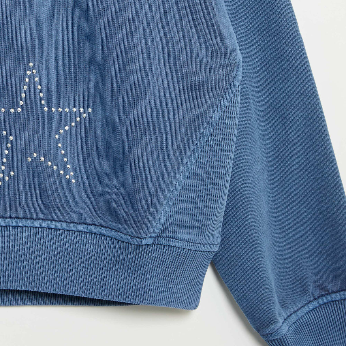 Sweat avec strass BLEU