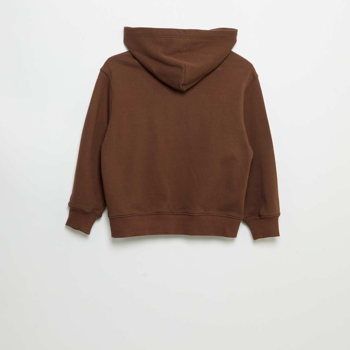 Sweat à capuche zippé MARRON
