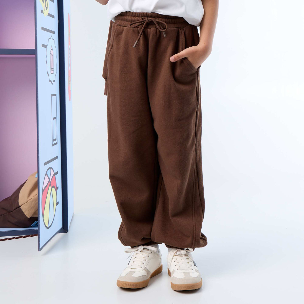 Pantalon de jogging en French Terry MARRON