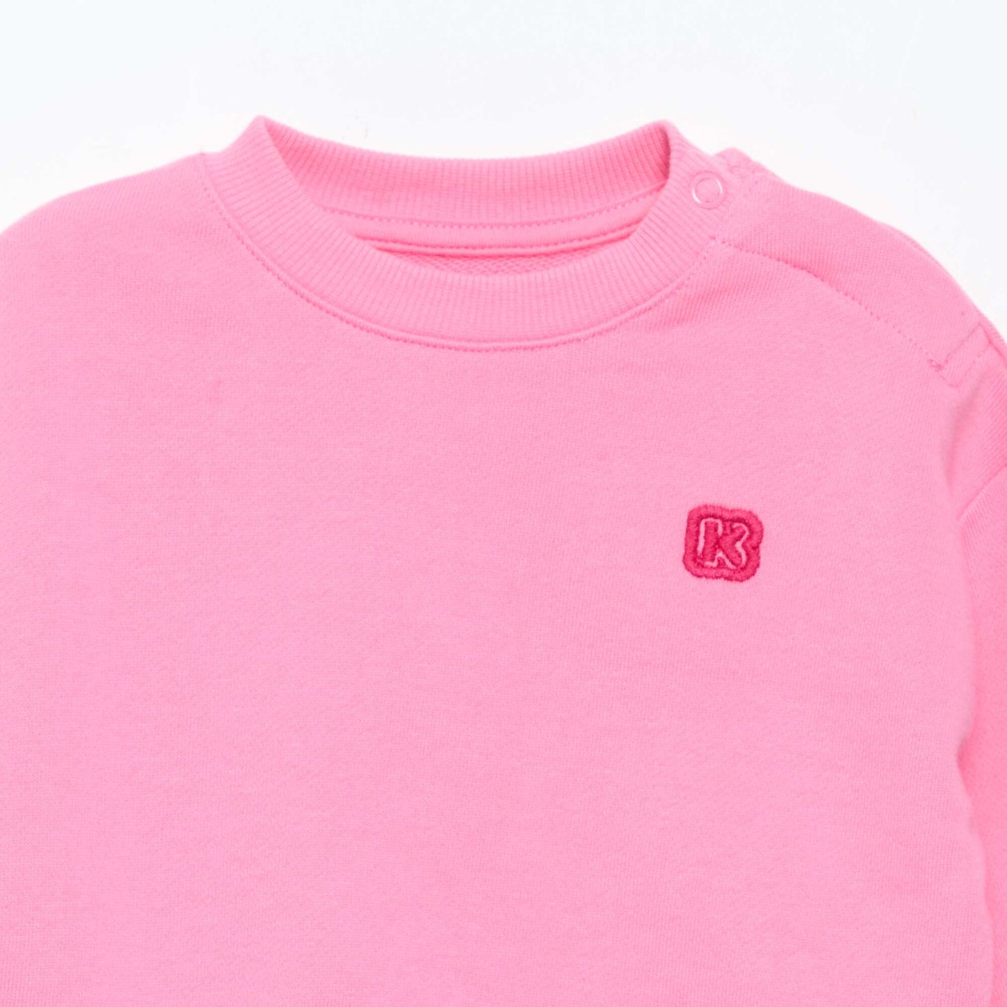 Sweat uni en molleton non gratté ROSE