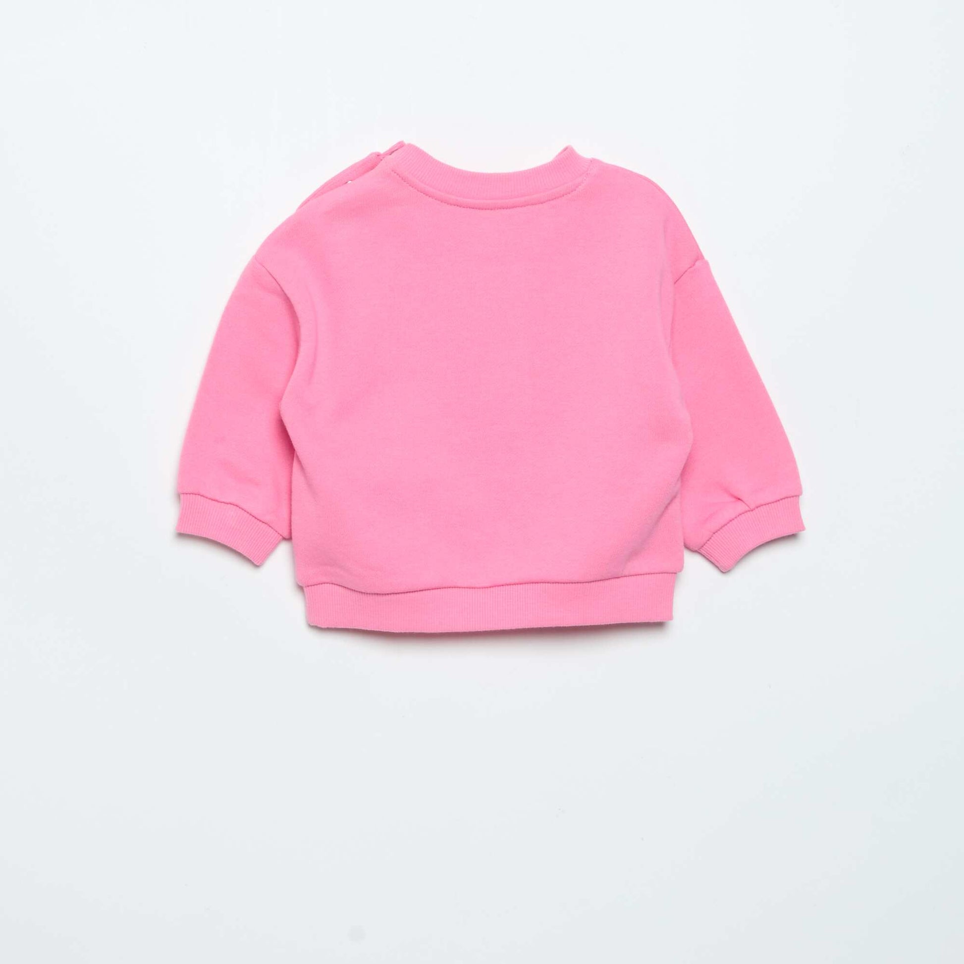 Sweat uni en molleton non gratté ROSE