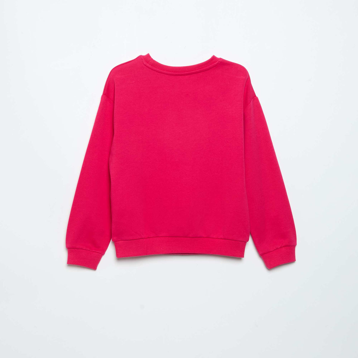 Sweat uni en molleton non gratté ORANGE