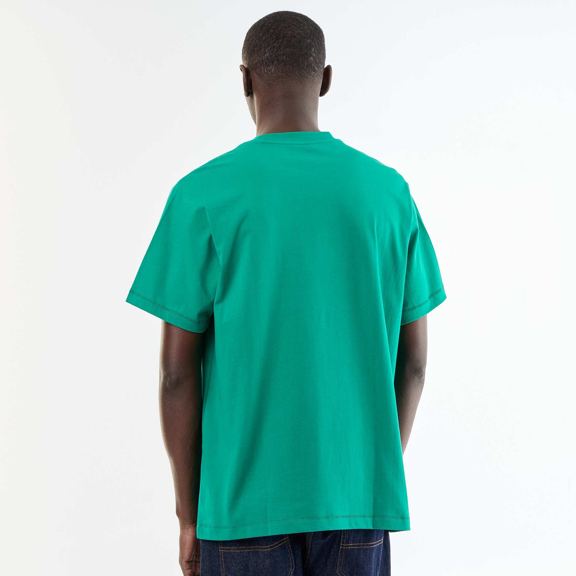 Tee-shirt uni à manches courtes confort fit VERT
