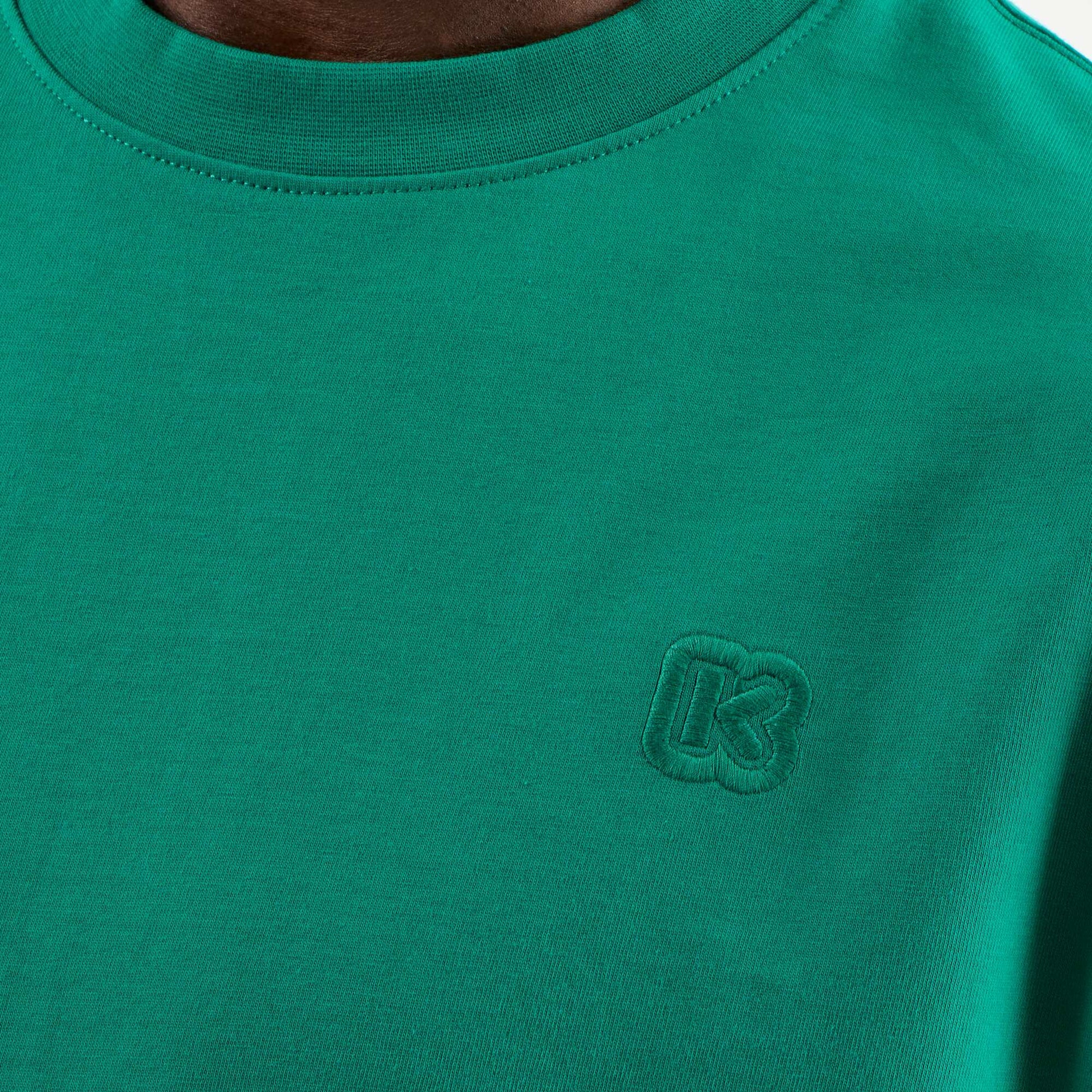 Tee-shirt uni à manches courtes confort fit VERT