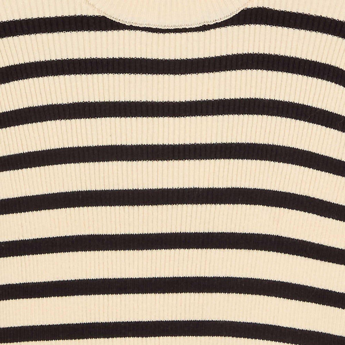 Pull en maille côtelée NOIR
