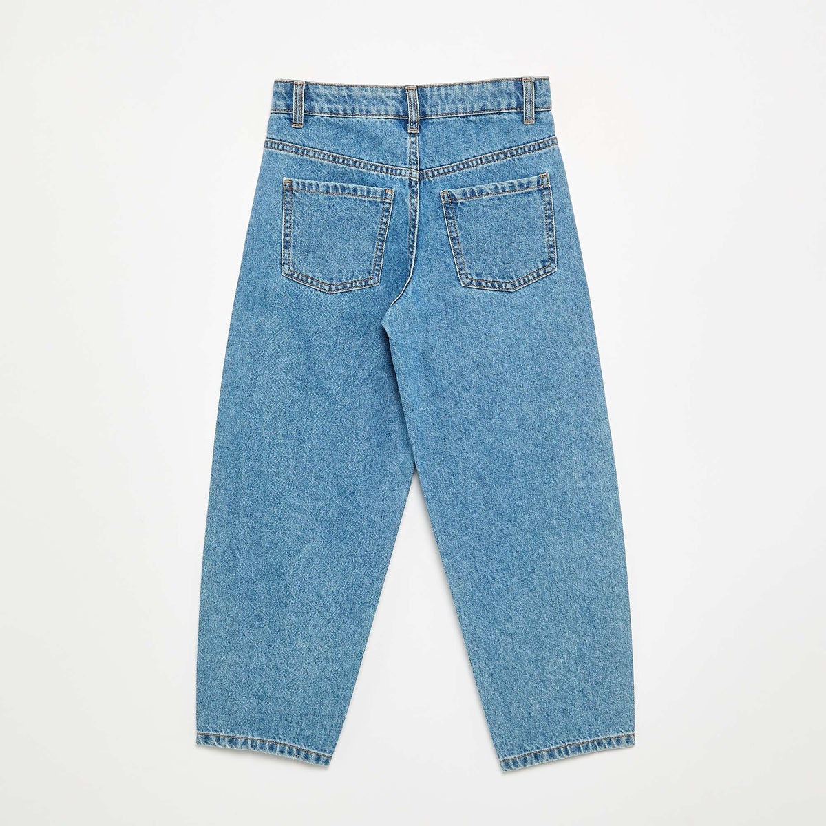 Jean coupe barrel avec clous fantaisies BLEU