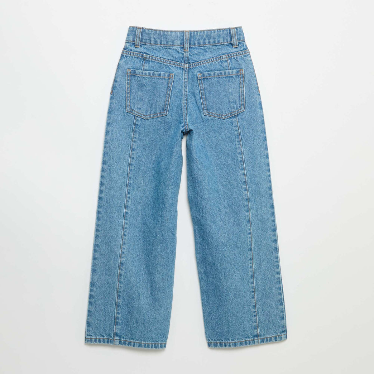 Jean coupe barrel avec clous fantaisies BLEU