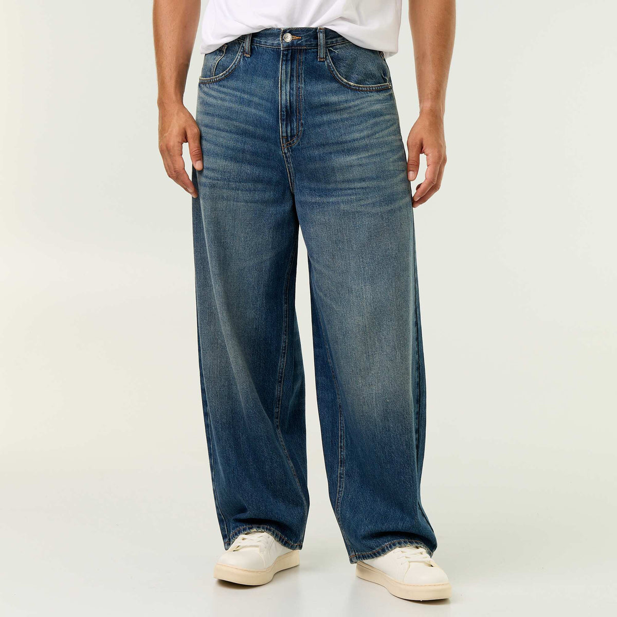 Jean coupe super baggy BLEU