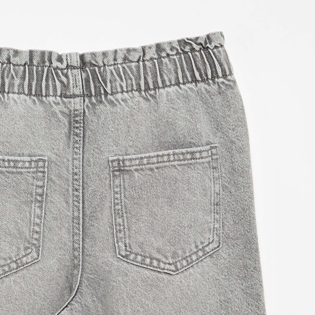 Pantalon large en denim GRIS