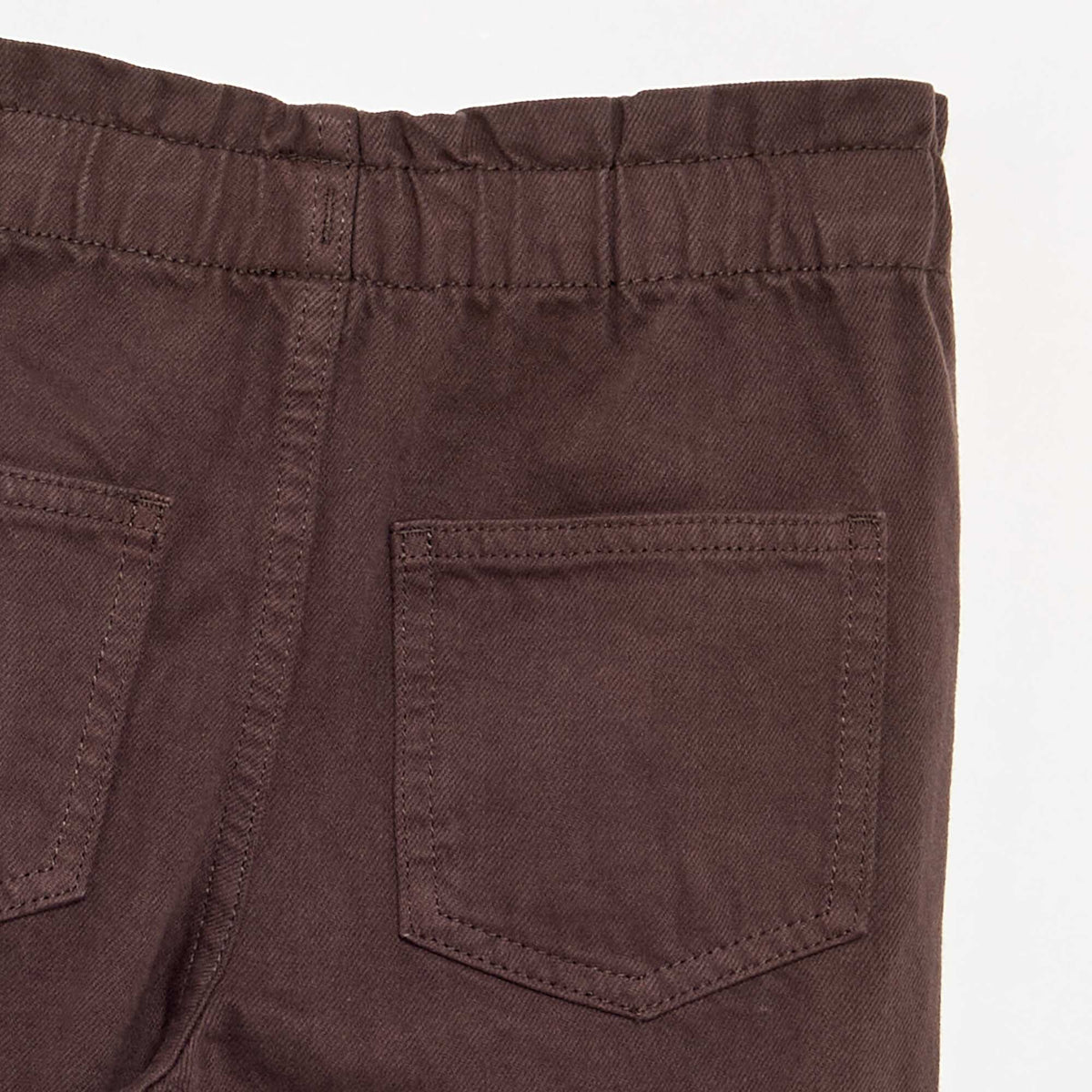 Pantalon large en denim MARRON