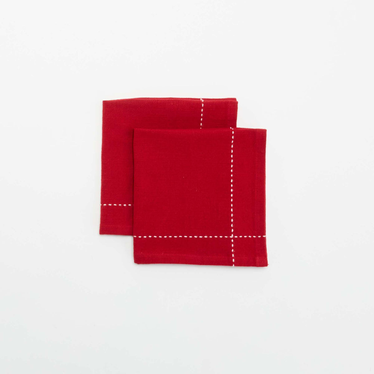 Lot de 2 serviettes de table 'Noël' - KIABI Home ROUGE