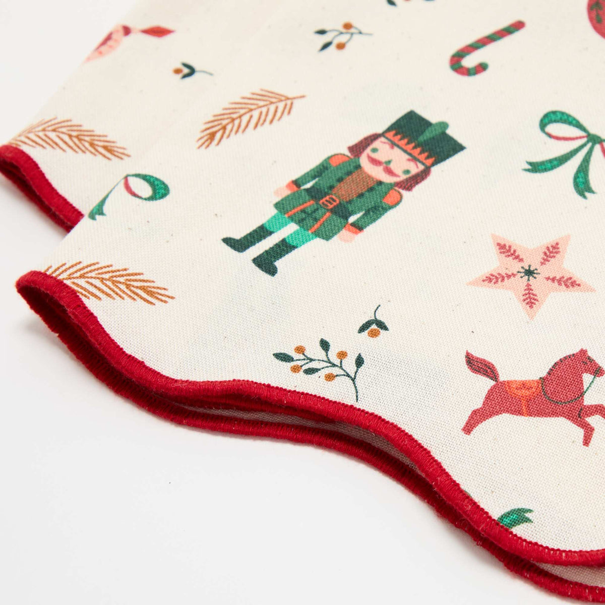 Lot de 2 serviettes de table imprimées 'Noël' - KIABI Home ECRU
