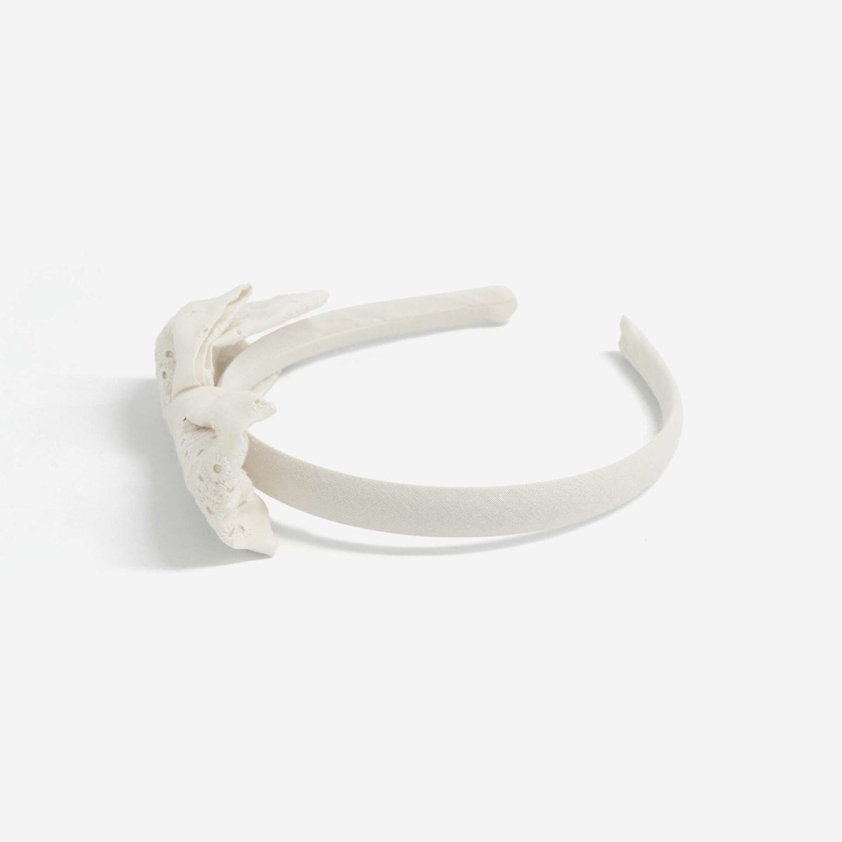 Serre-tête avec nœud fantaisie BLANC