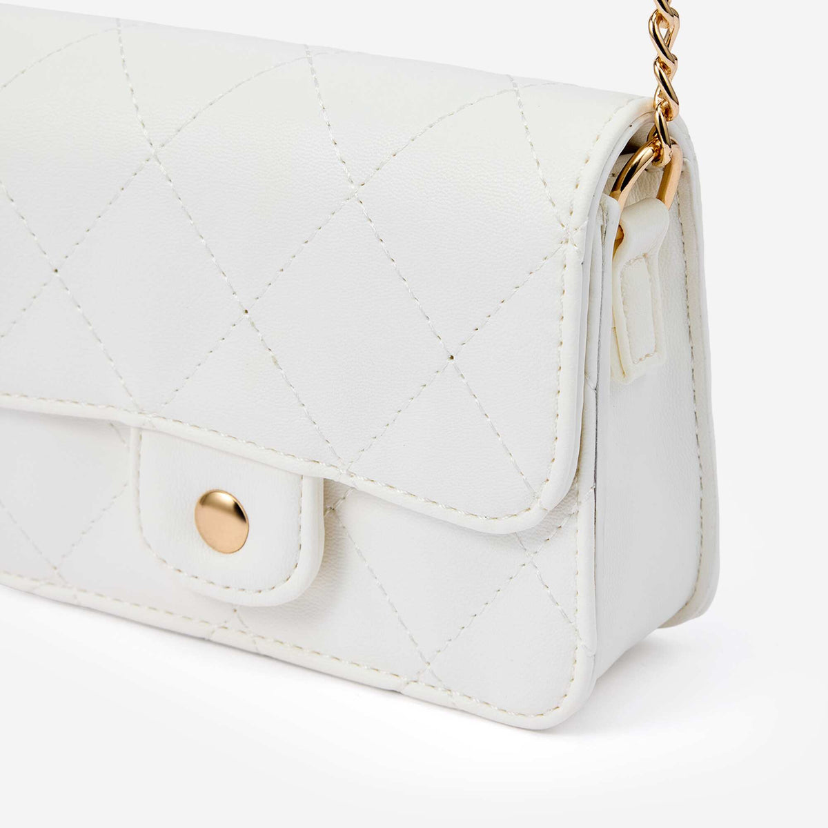 Sac à main avec bandoulière réglable BLANC
