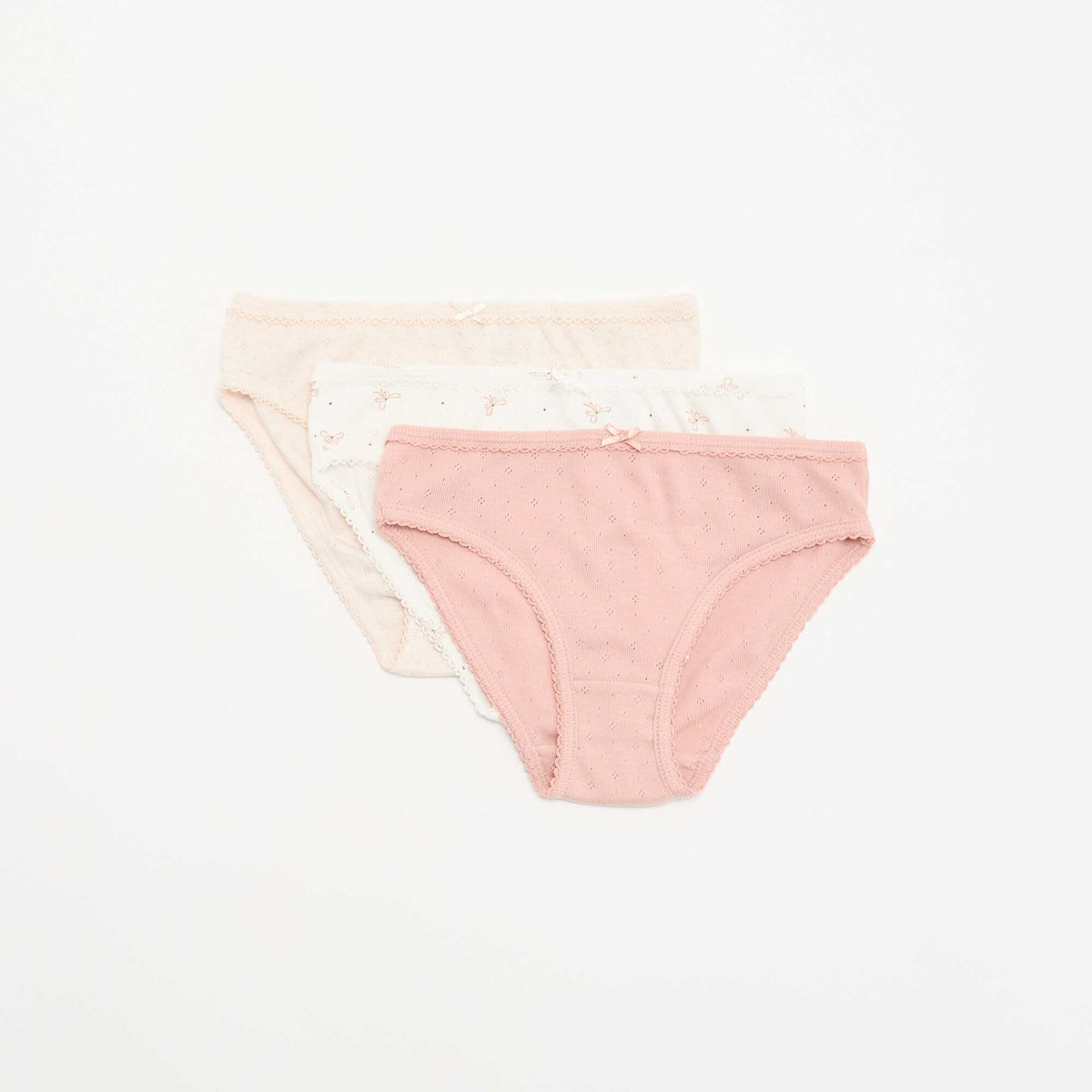 Lot de 3 culottes fantaisies BLANC
