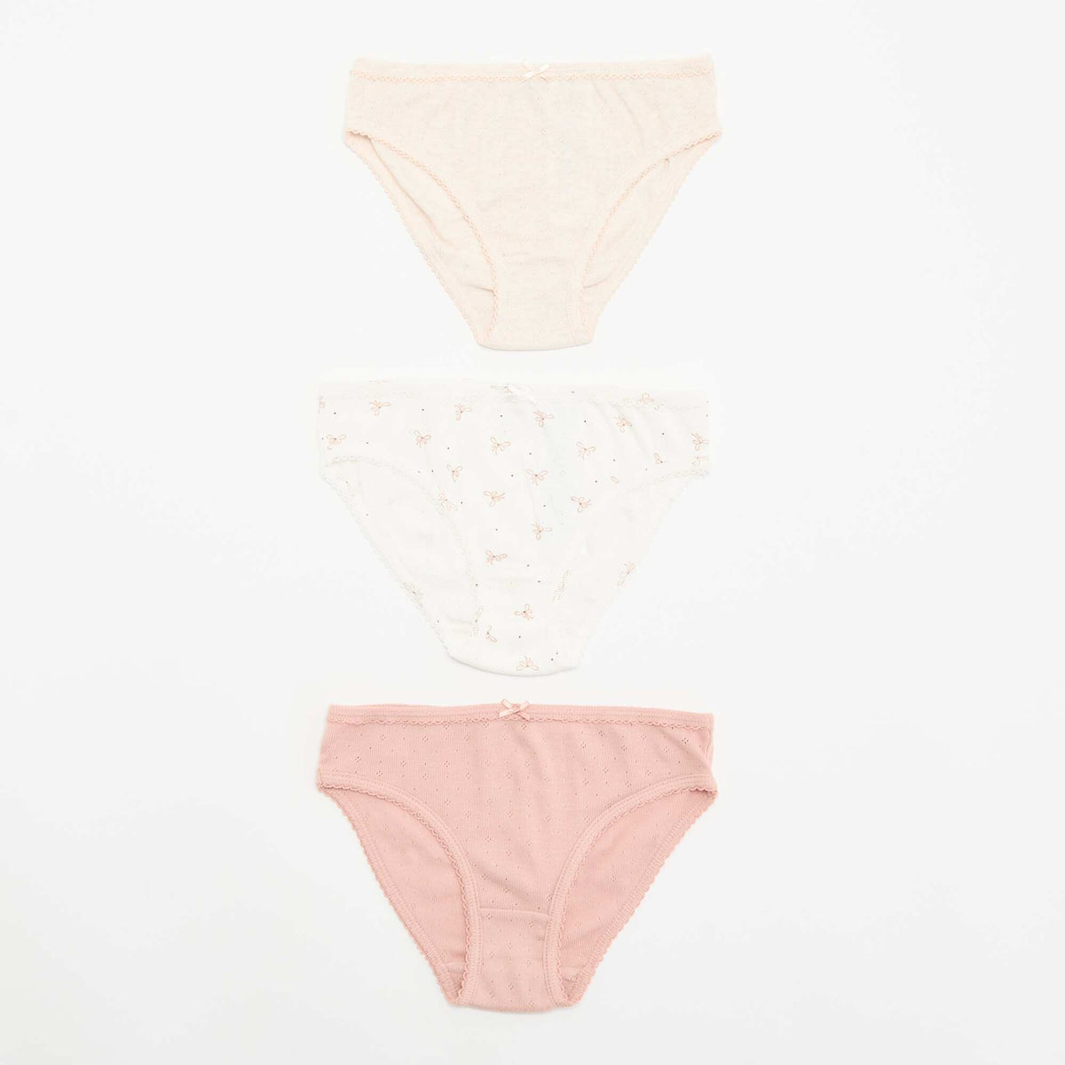 Lot de 3 culottes fantaisies BLANC