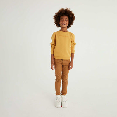 Jean skinny à 5 poches marron