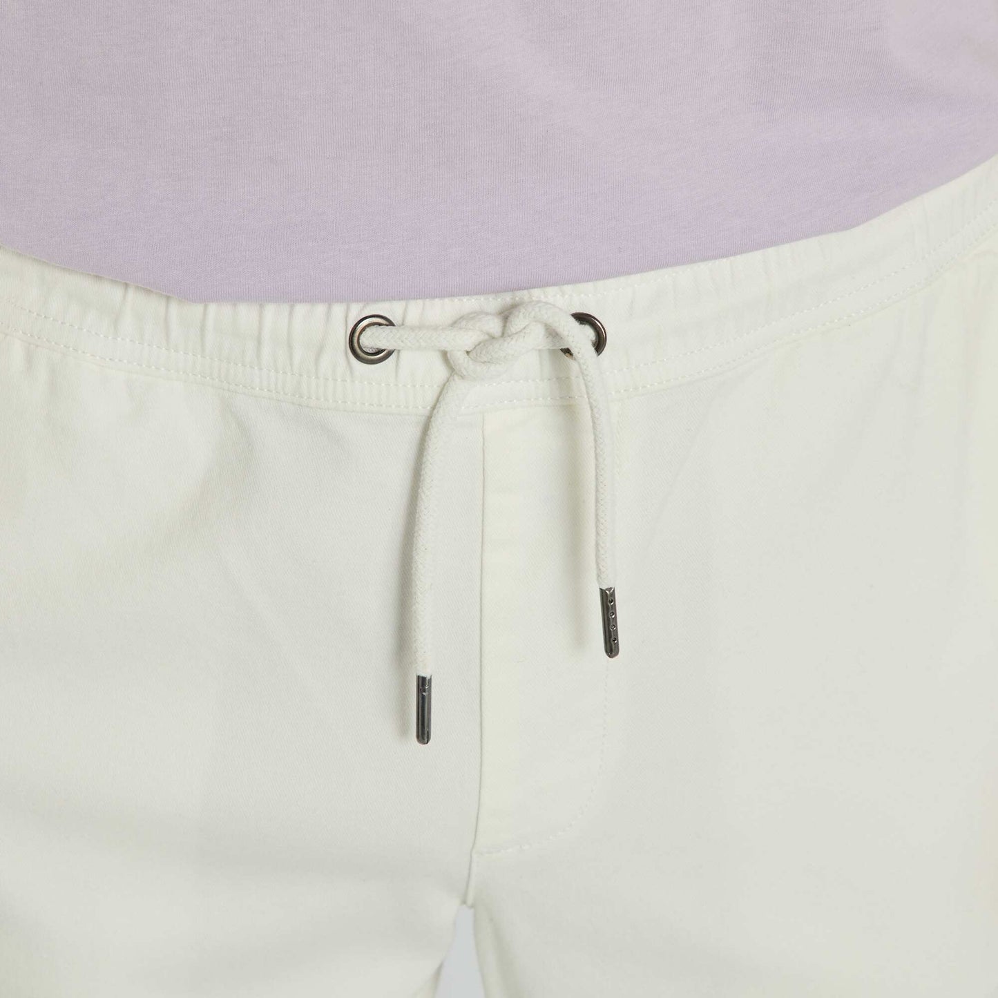 Chino slim coupe jogger blanc