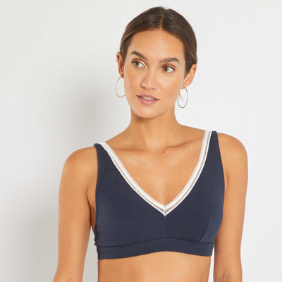 Soutien-gorge triangle bleu marine