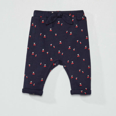 Pantalon sarouel imprimé Bleu marine