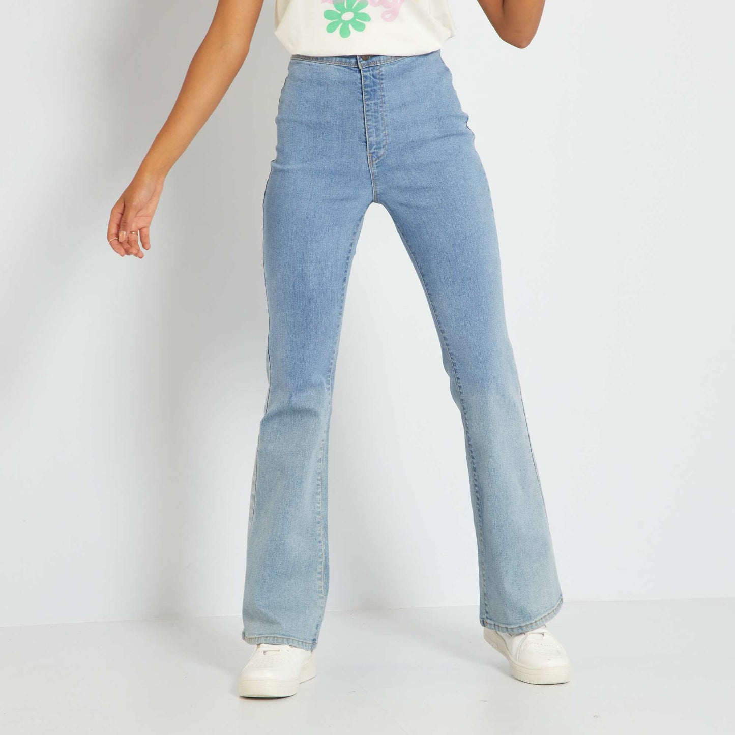 Jean flare/bootcut stretch Bleu