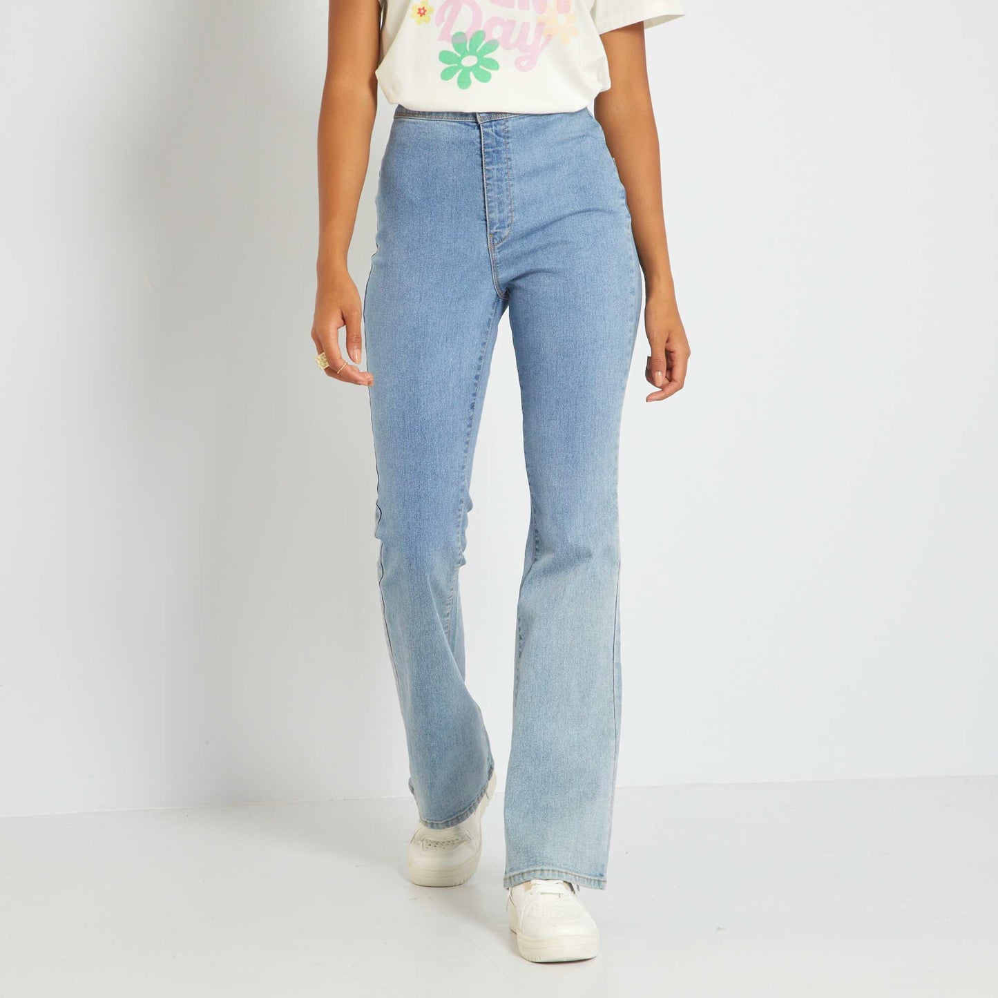 Jean flare/bootcut stretch Bleu