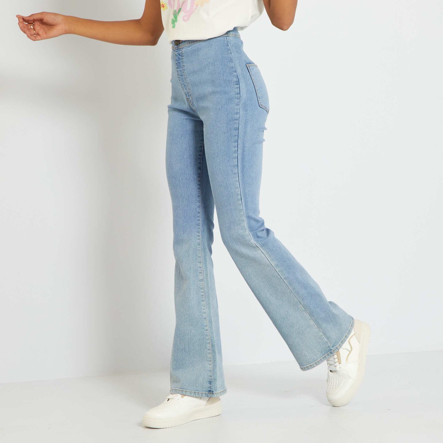 Jean flare/bootcut stretch Bleu