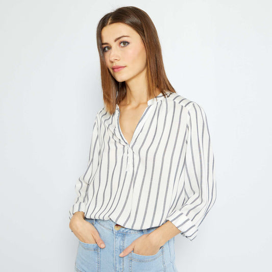 Blouse fluide Blanc