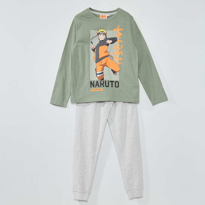 Pyjama long 2 pièces Blanc