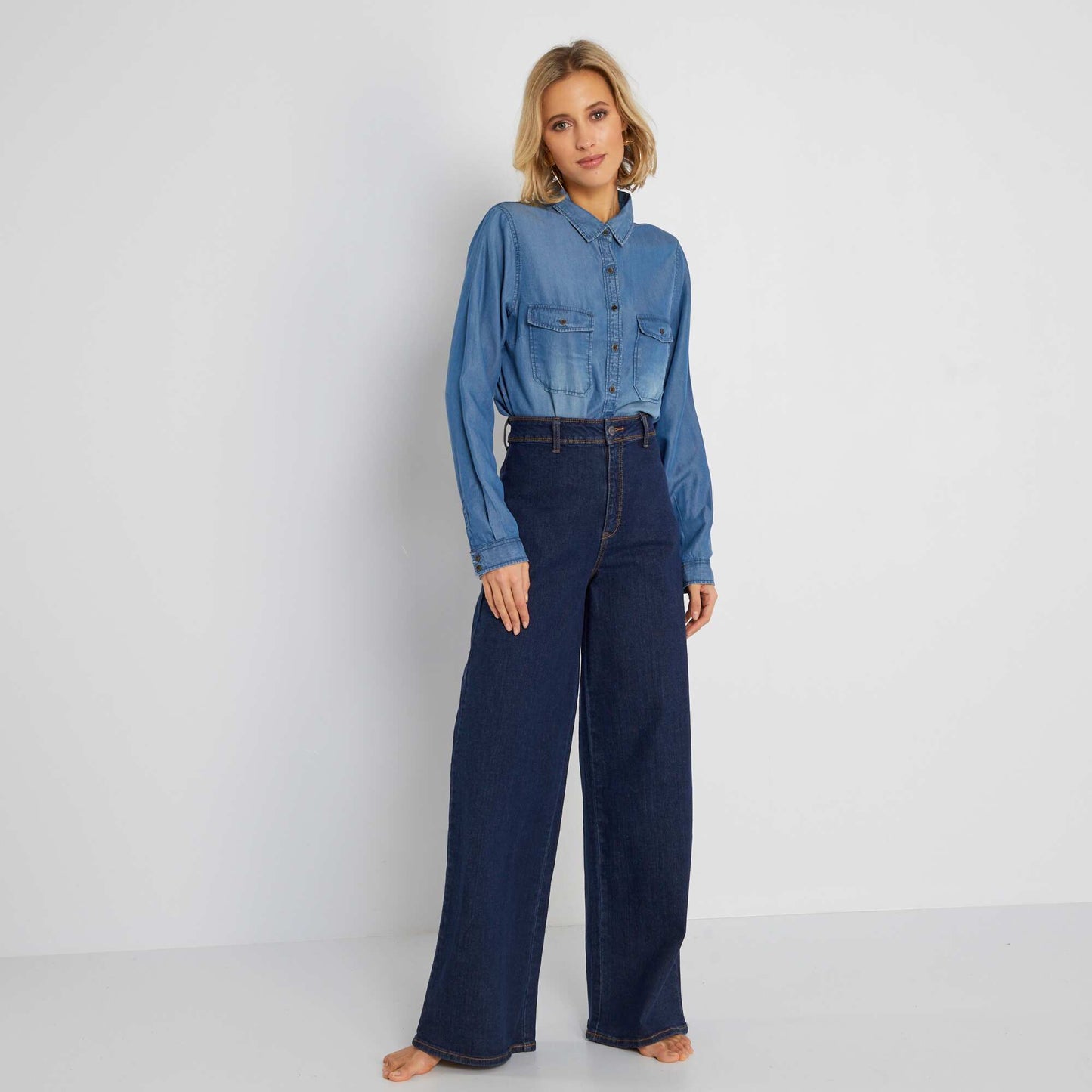 Jean wide leg Brut