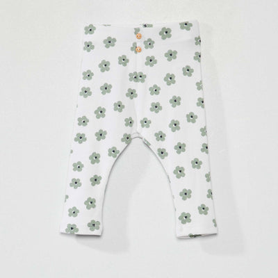 Legging long en jersey avec imprimé Vert