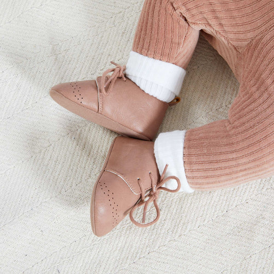 Ballerines babies en simili Marron